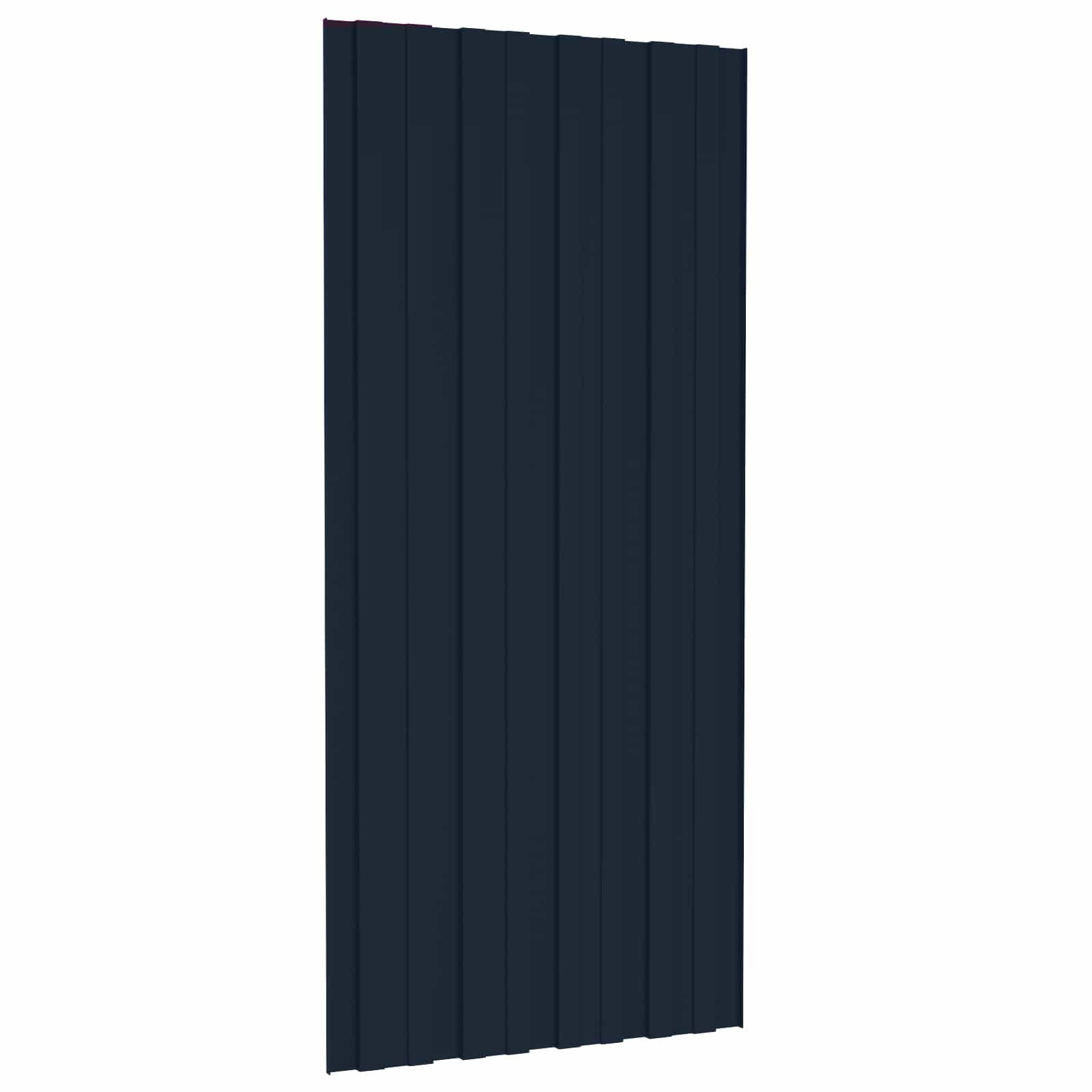 Roof Panel 36 pcs Anthracite 100 x 45 cm Galvanised steel