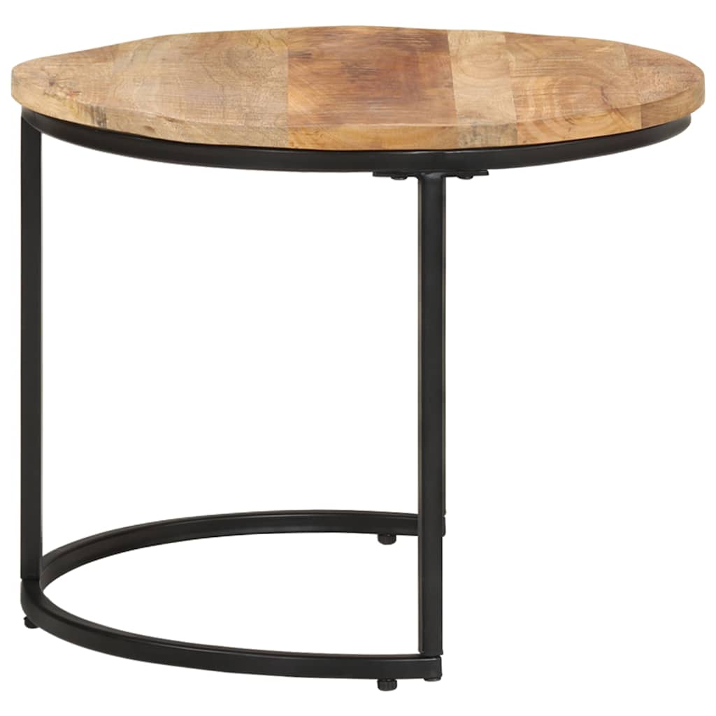 Nesting Tables 2 pcs Solid Wood Mango