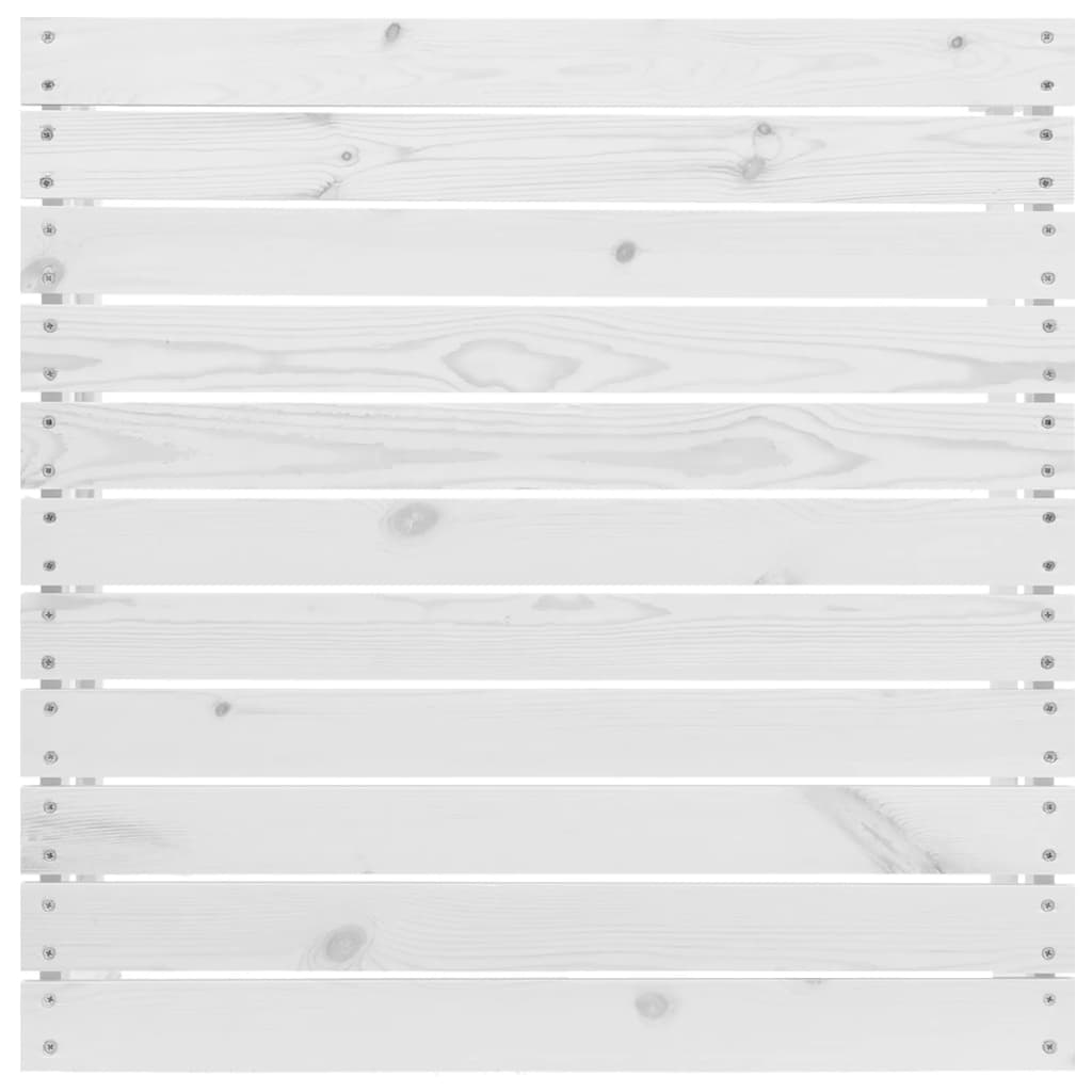 3 Piece Garden Lounge Set with Cushions White Solid Pinewood