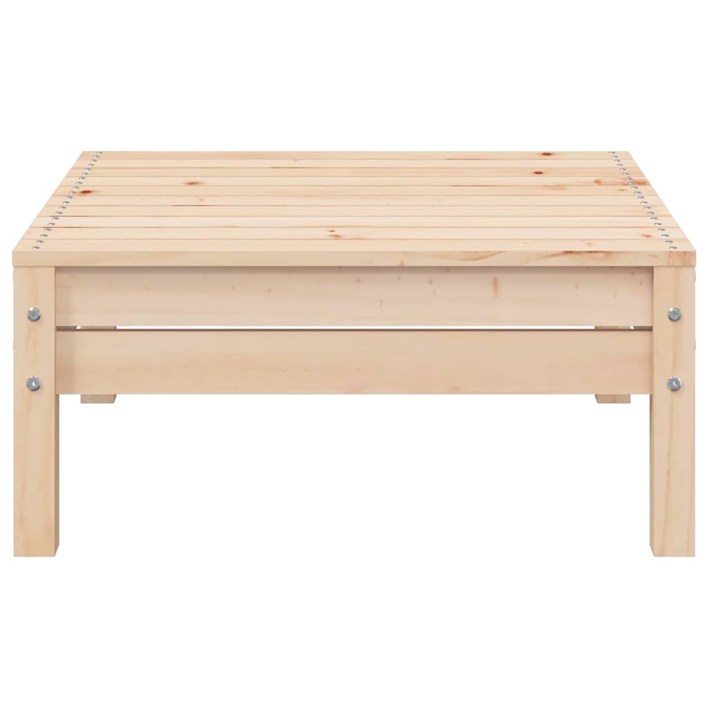3 Piece Garden Lounge Set with Grey Cushions Solid Pinewood