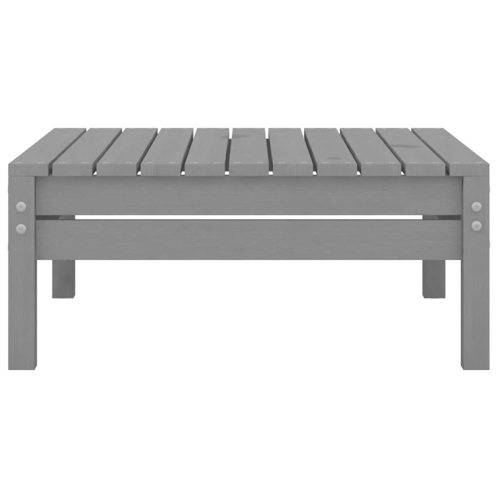 3 Piece Garden Lounge Set Grey Solid Wood Pine