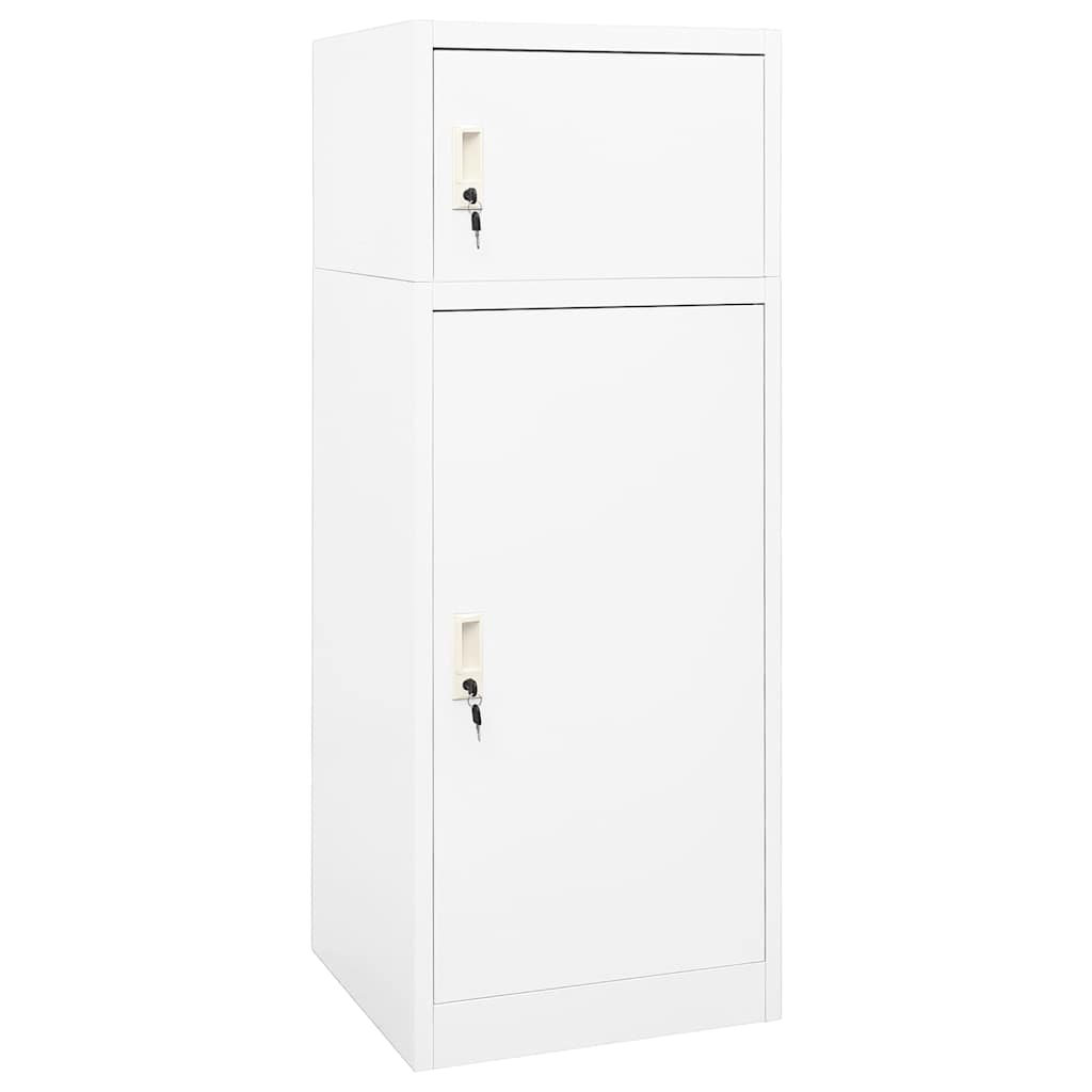Saddle Cabinet White 53x53x140 cm Steel