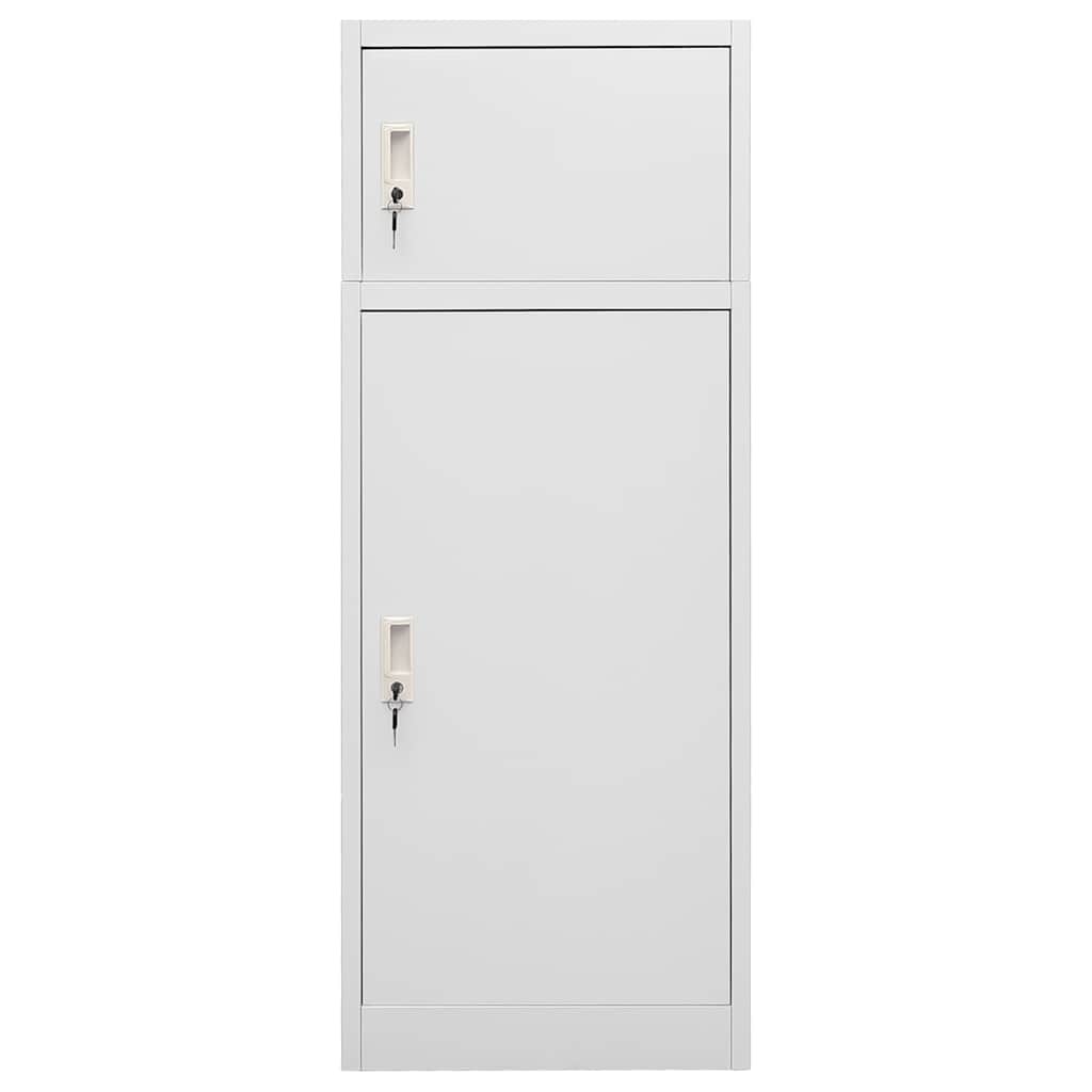 Saddle Cabinet Light Grey 53x53x140 cm Steel