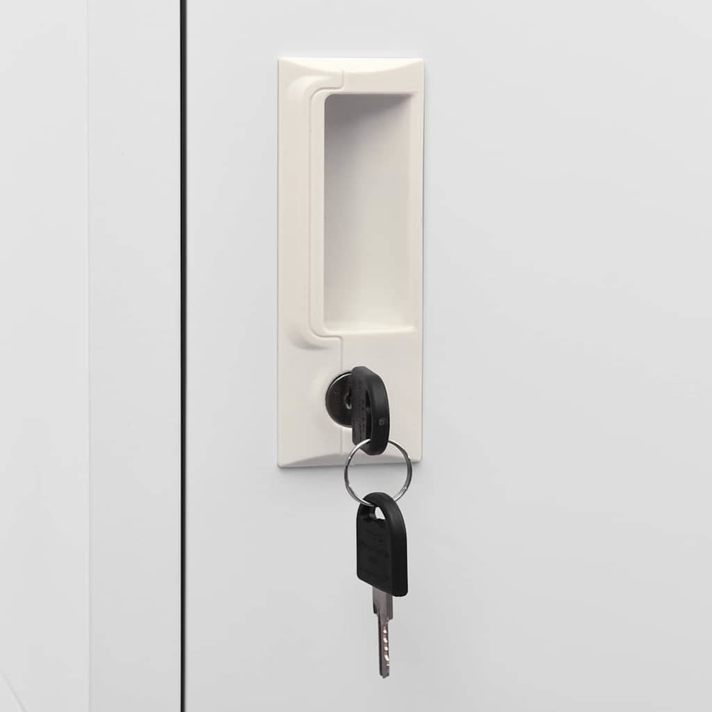 Saddle Cabinet Light Grey 53x53x140 cm Steel