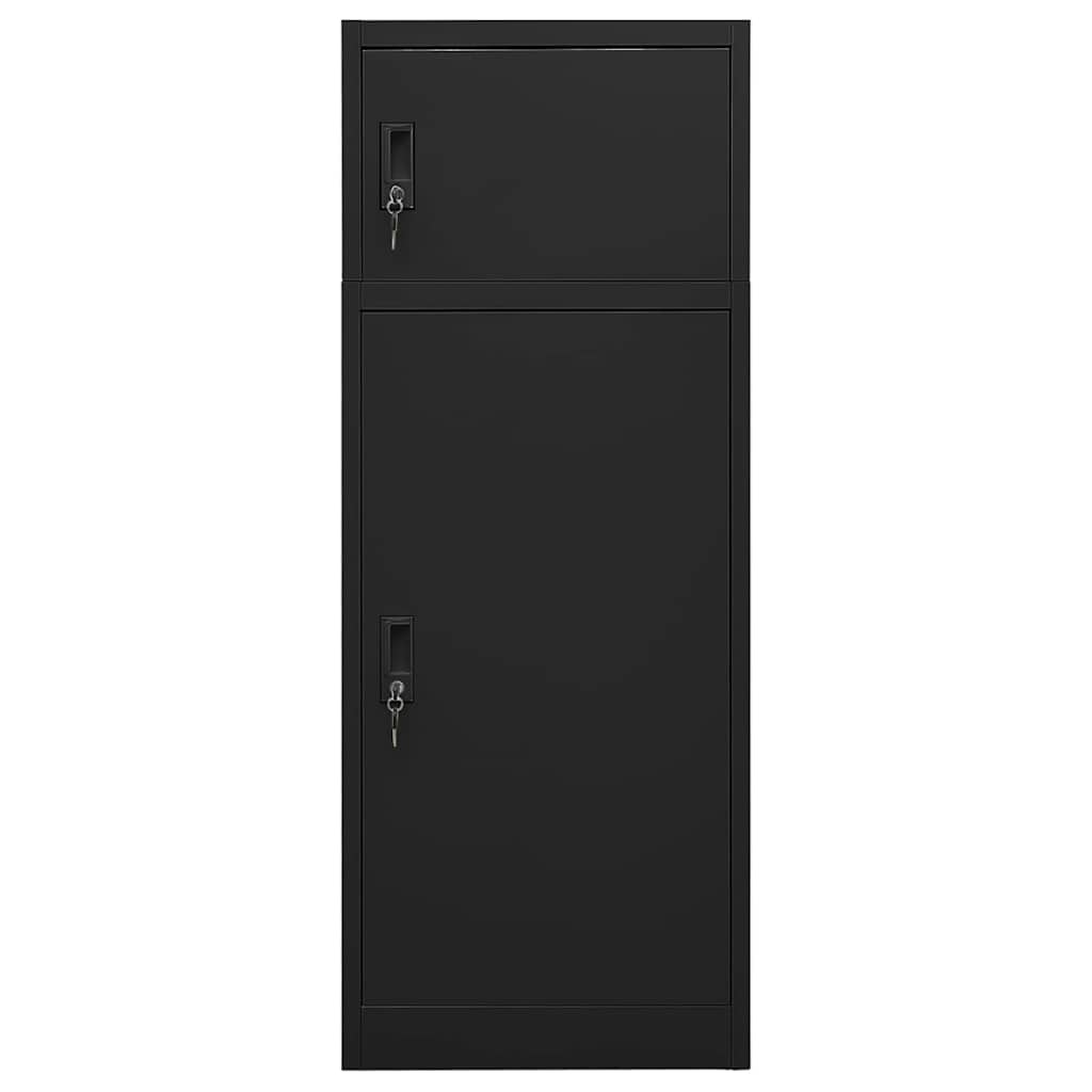 Saddle Cabinet Black 53x53x140 cm Steel