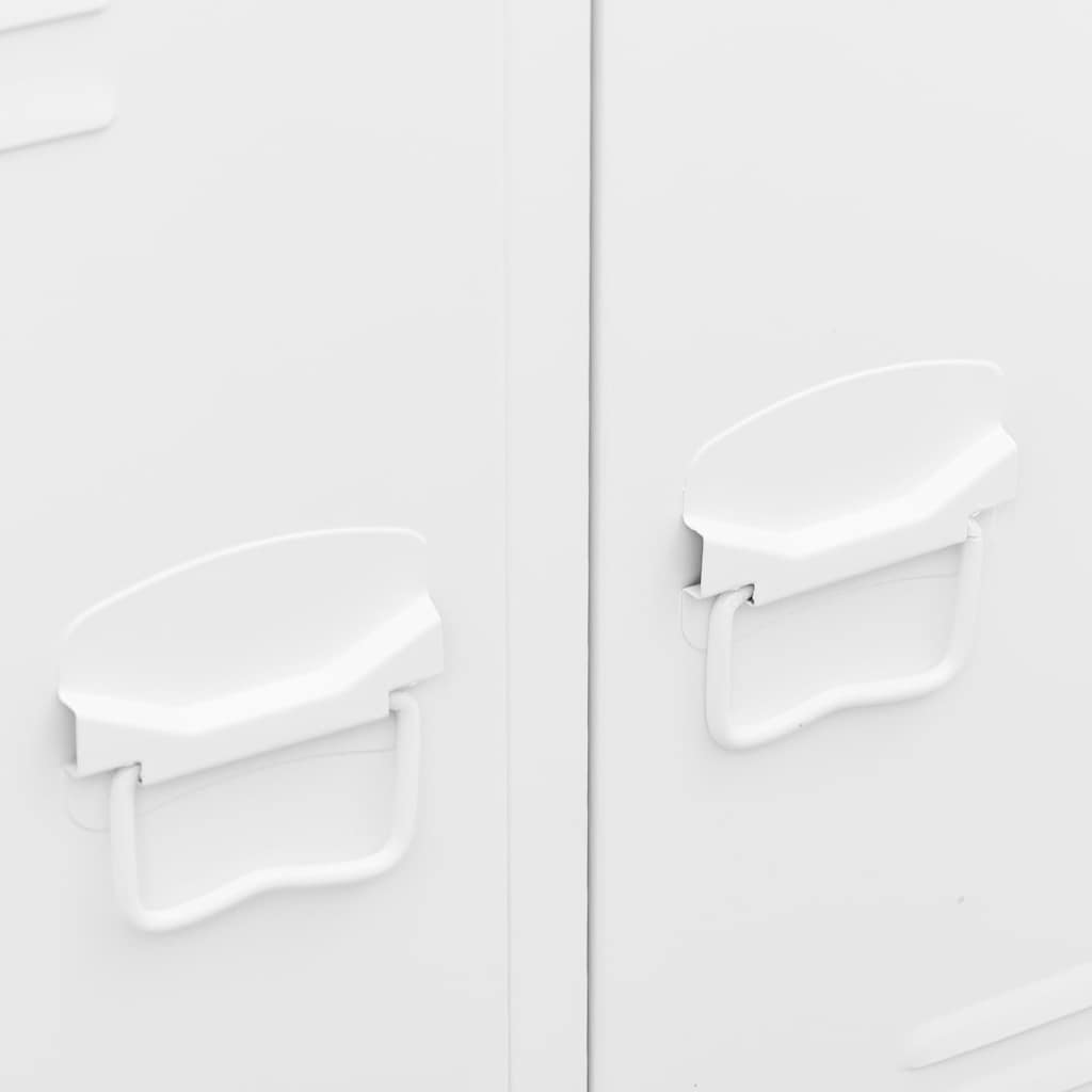 Industrial Wardrobe White 67x35x107 cm Steel