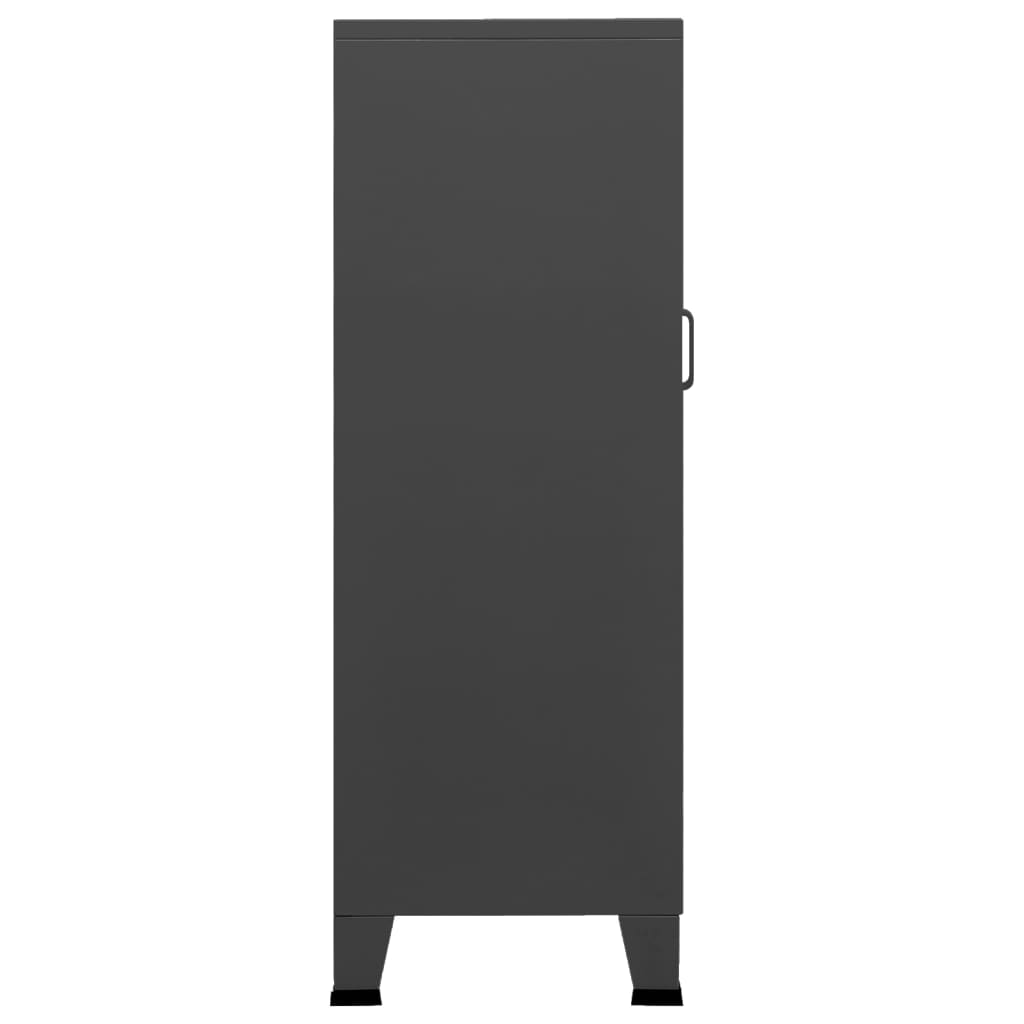 Industrial Storage Chest Anthracite 70x40x115 cm Metal