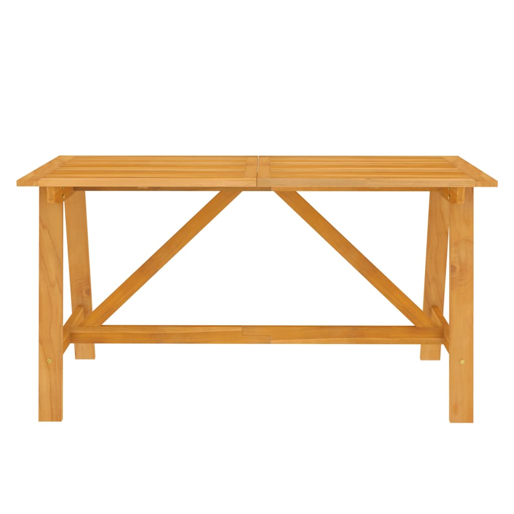 7 Piece Garden Dining Set Solid Wood Acacia