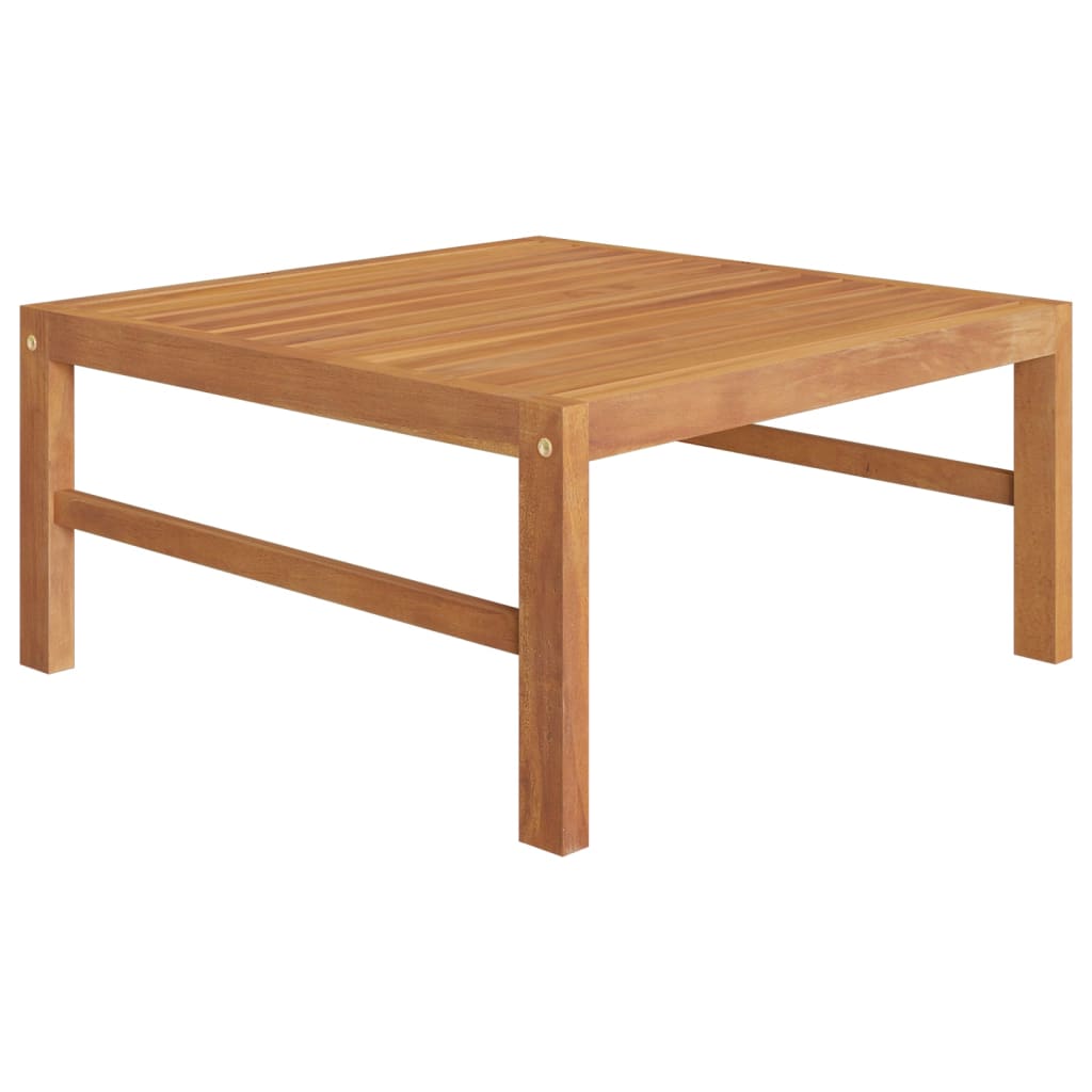10 Piece Garden Lounge Set with Cream Cushions Solid Teak Wood