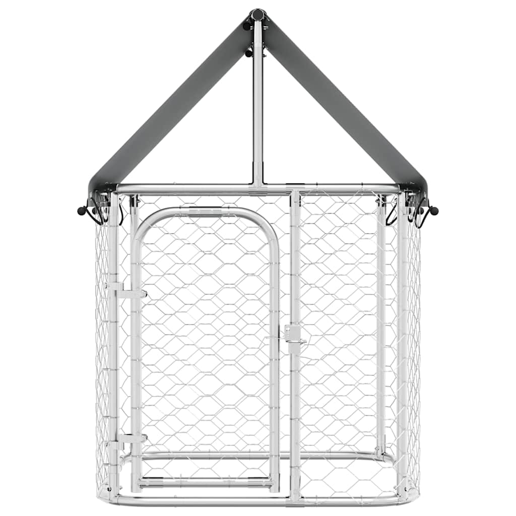 Outdoor Dog Kennel with Roof 100x100x150 cm