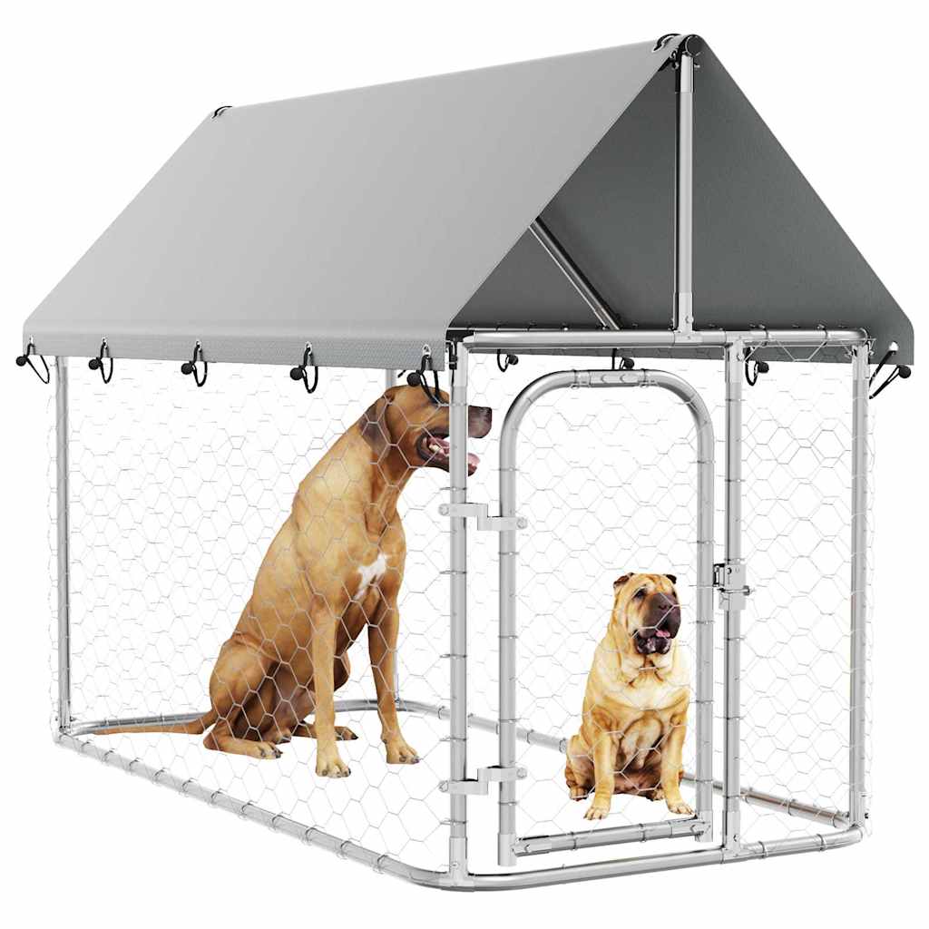 Outdoor Dog Kennel with Roof 200x100x150 cm