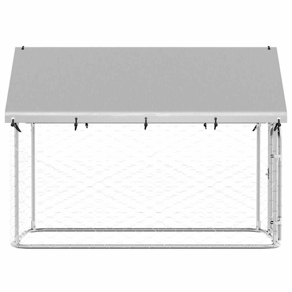 Outdoor Dog Kennel with Roof 200x100x150 cm