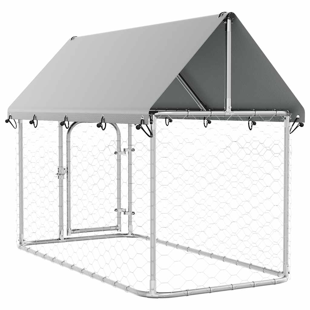 Outdoor Dog Kennel with Roof 200x100x150 cm