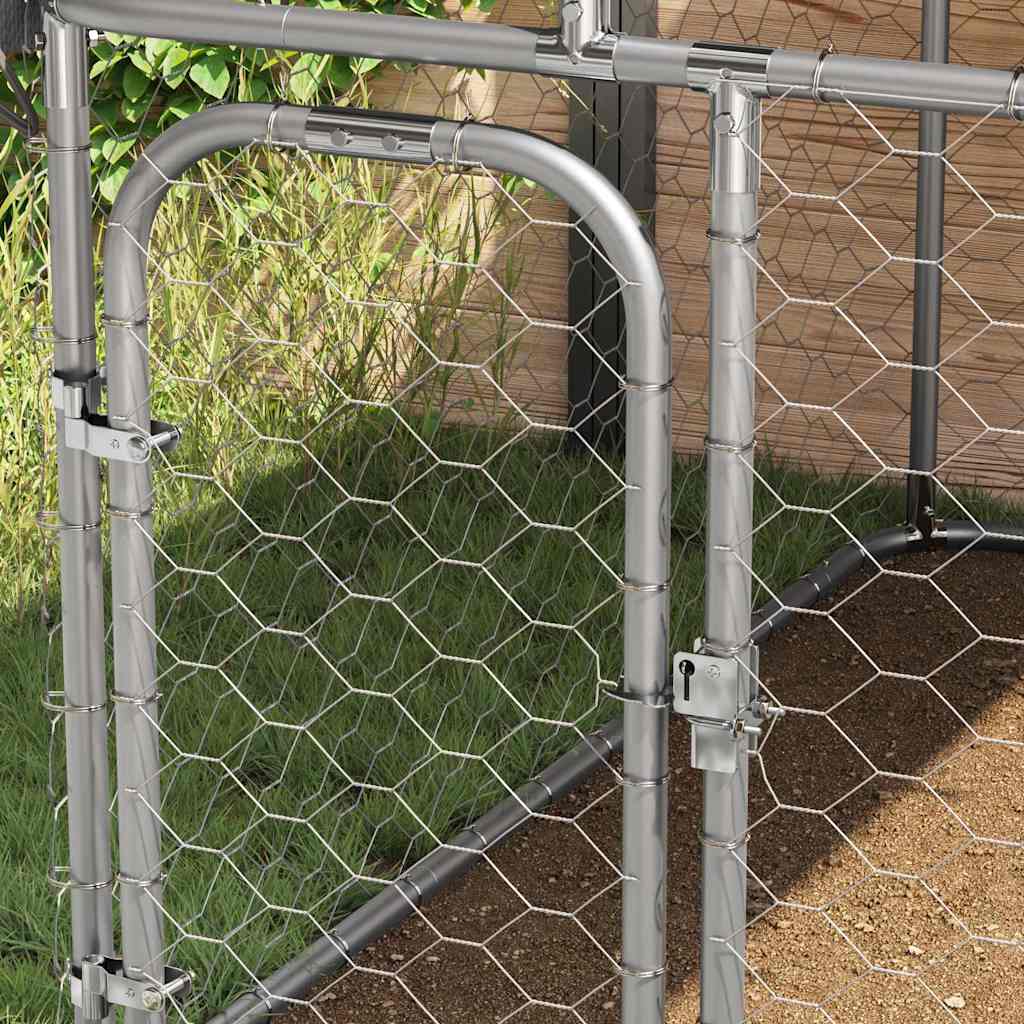 Outdoor Dog Kennel with Roof 400x100x150 cm