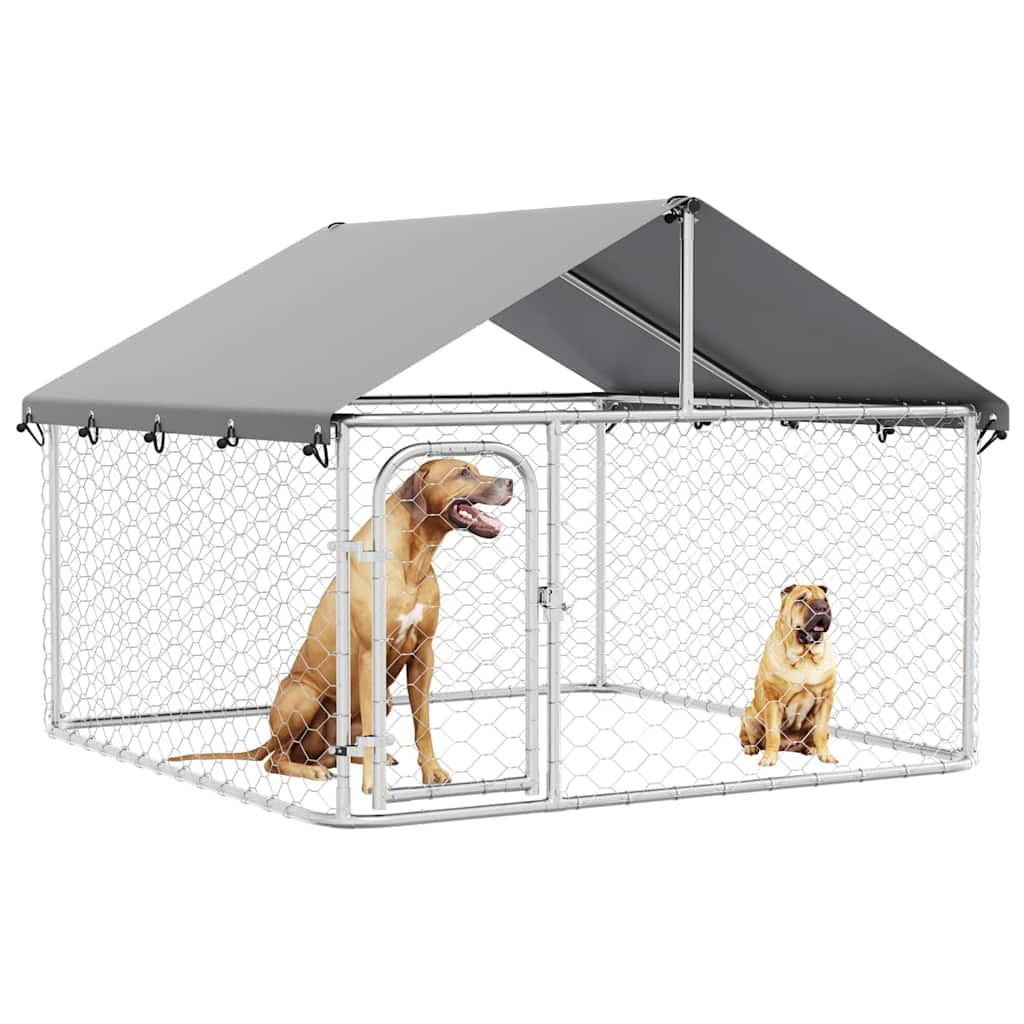 Outdoor Dog Kennel with Roof 200x200x150 cm