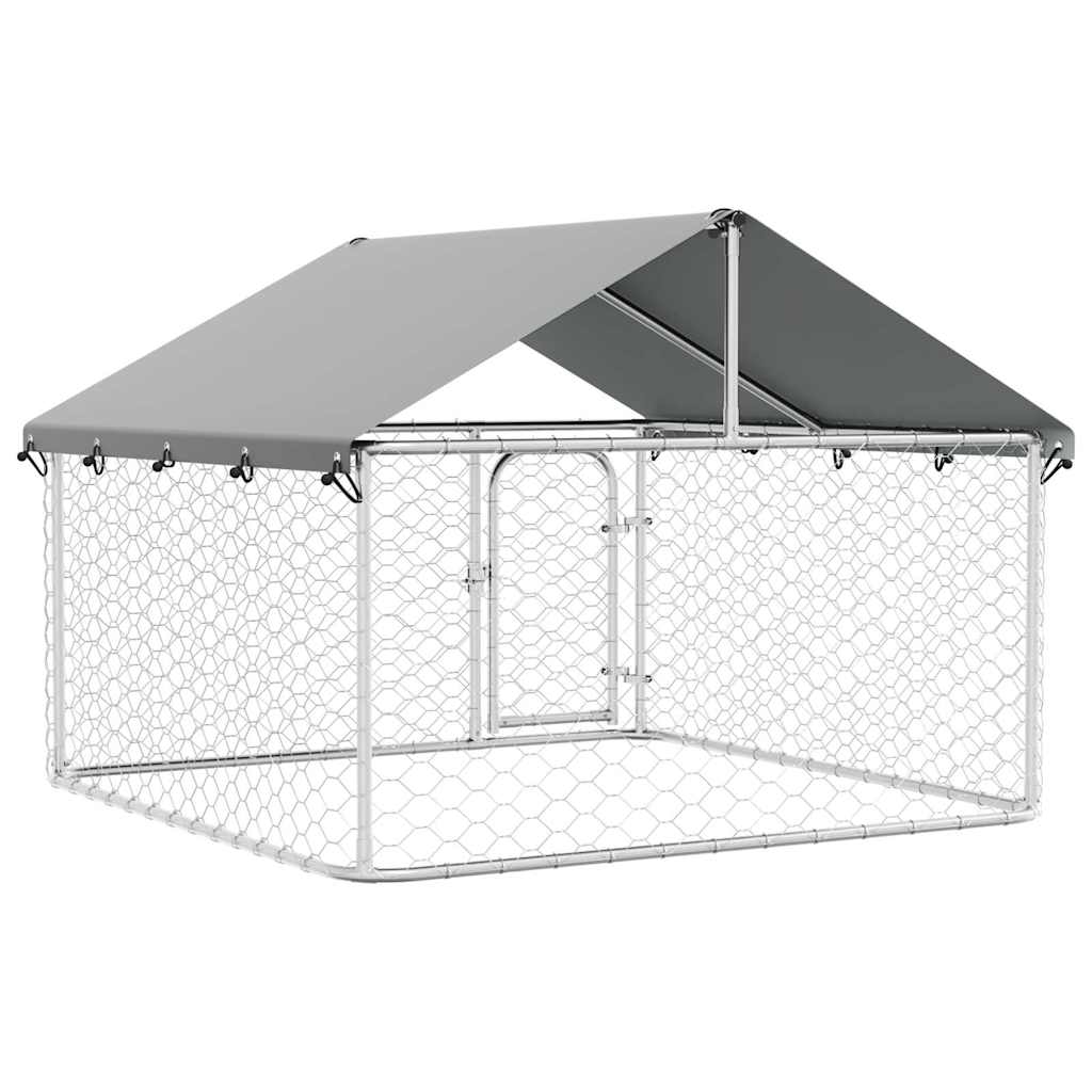 Outdoor Dog Kennel with Roof 200x200x150 cm
