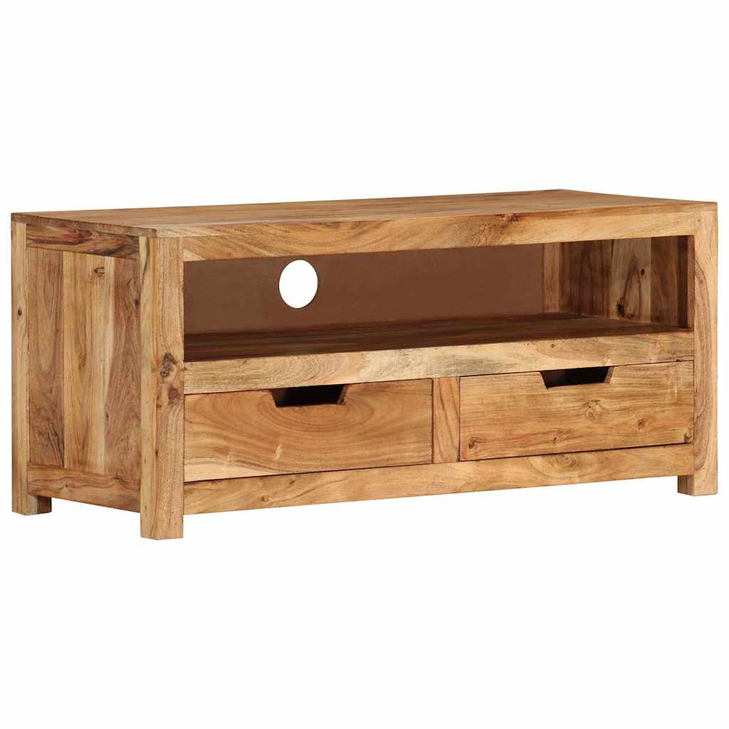 TV Cabinet 88x35x40 cm Solid Wood Acacia