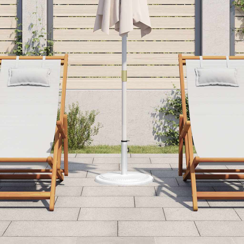 Umbrella Base White 45x45x30 cm Cast Iron