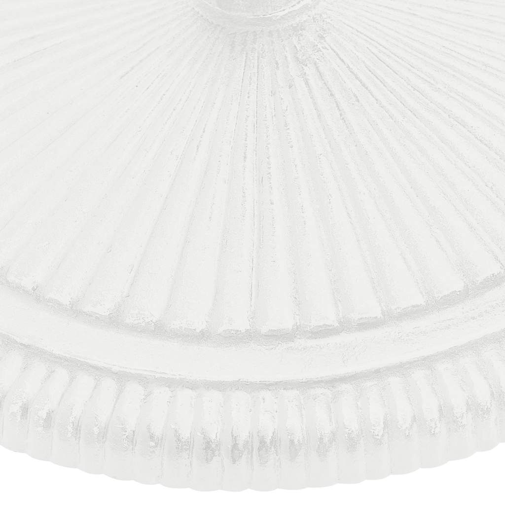 Umbrella Base White 45x45x30 cm Cast Iron