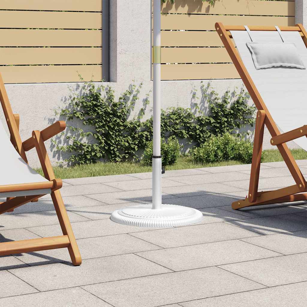 Umbrella Base White 45x45x30 cm Cast Iron