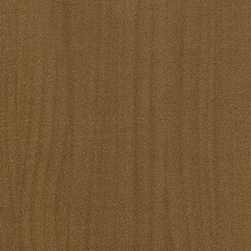 Coffee Table Honey Brown 110x50x34 cm Solid Pinewood