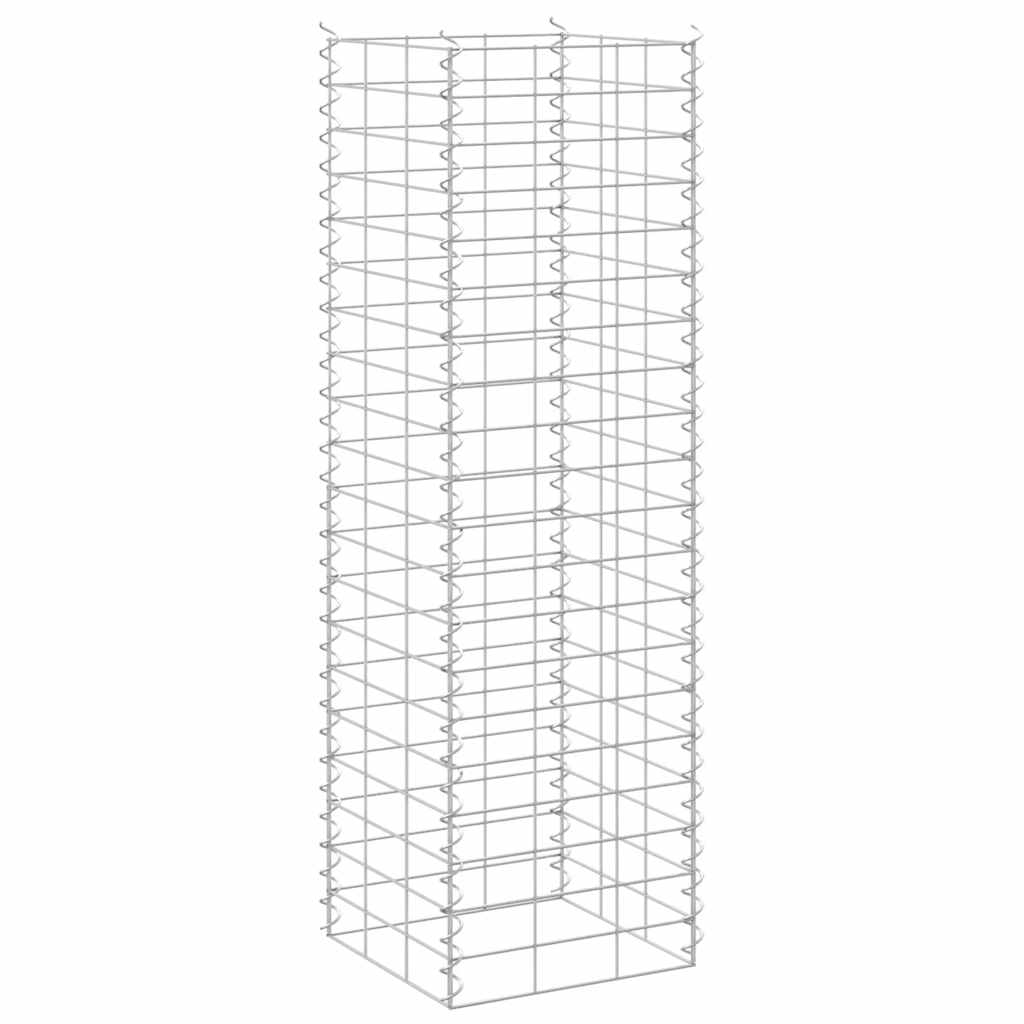 Gabion Raised Beds 3 pcs 30x30x100 cm Iron