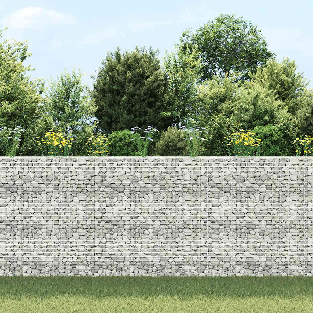 Gabion Raised Beds 3 pcs 30x30x150 cm Iron