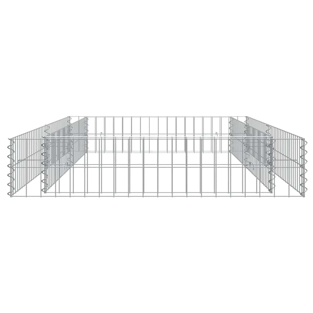 Gabion Raised Bed Galvanised Steel 200x100x20 cm