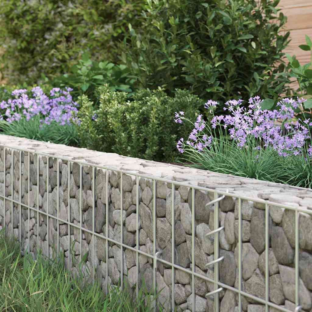 Gabion Raised Bed Galvanised Steel 300x100x20 cm