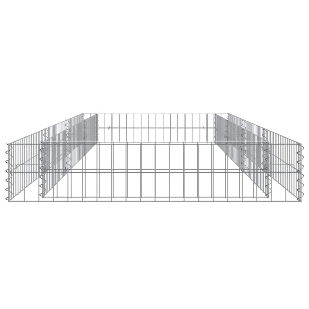 Gabion Raised Bed Galvanised Steel 300x100x20 cm