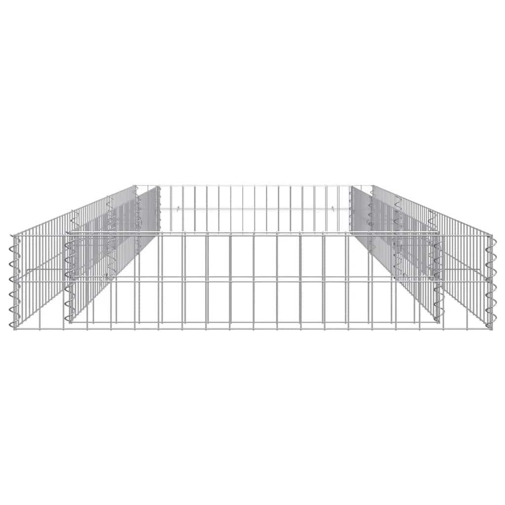 Gabion Raised Bed Galvanised Steel 300x100x20 cm