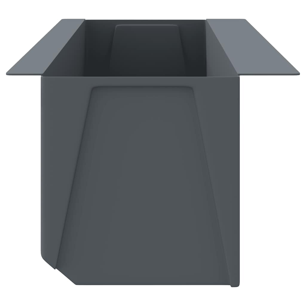 Flower Boxes for Euro Pallets 12 pcs Grey 36x13.5x9.5 cm PP