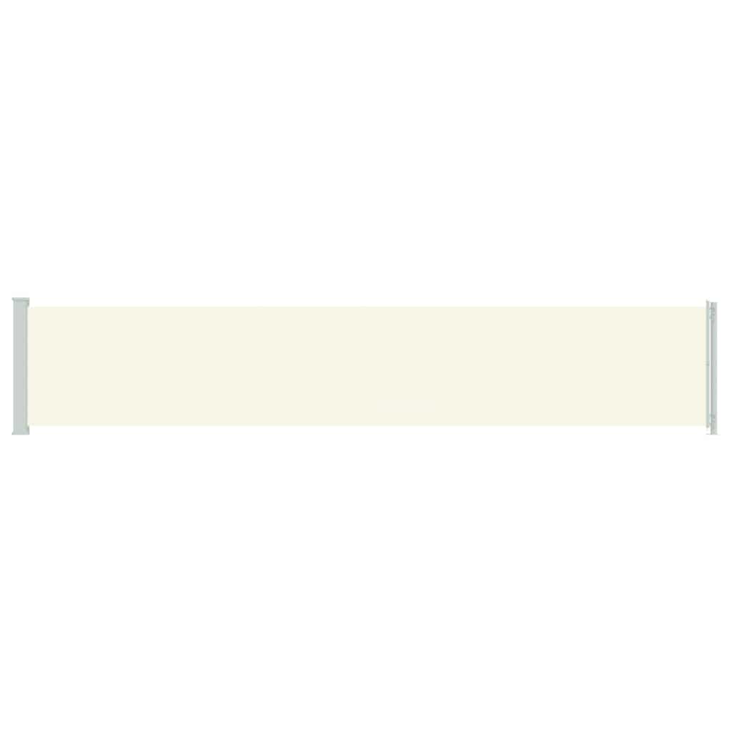 Patio Retractable Side Awning 117x600 cm Cream