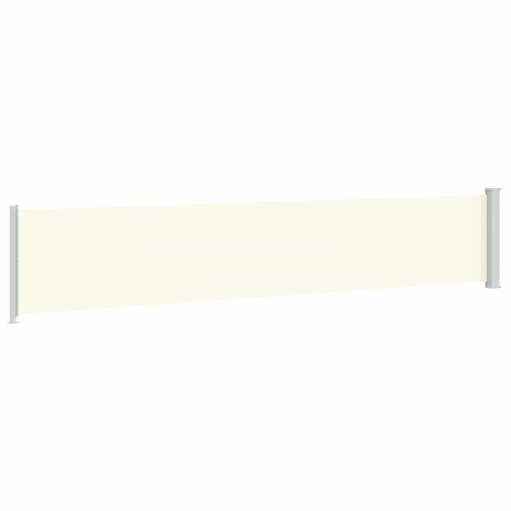 Patio Retractable Side Awning 117x600 cm Cream
