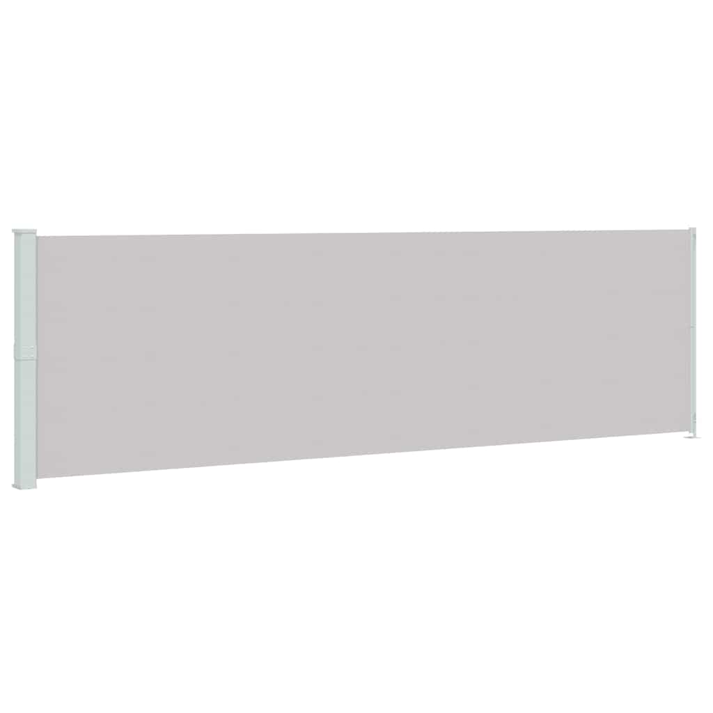 Patio Retractable Side Awning 180x600 cm Grey