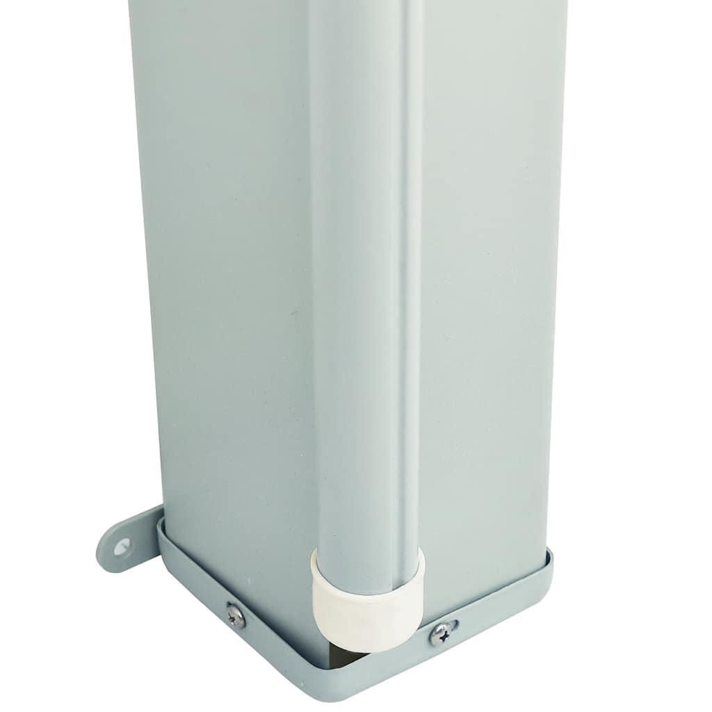 Patio Retractable Side Awning 200x600 cm Black