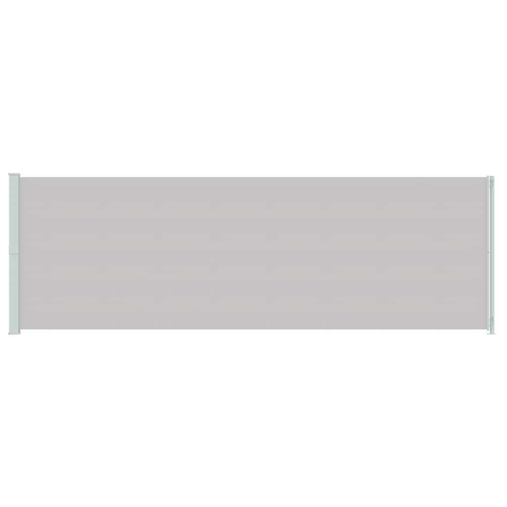 Patio Retractable Side Awning 200x600 cm Grey