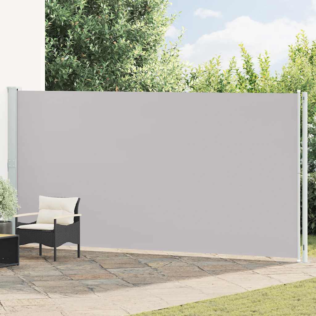 Patio Retractable Side Awning 200x600 cm Grey