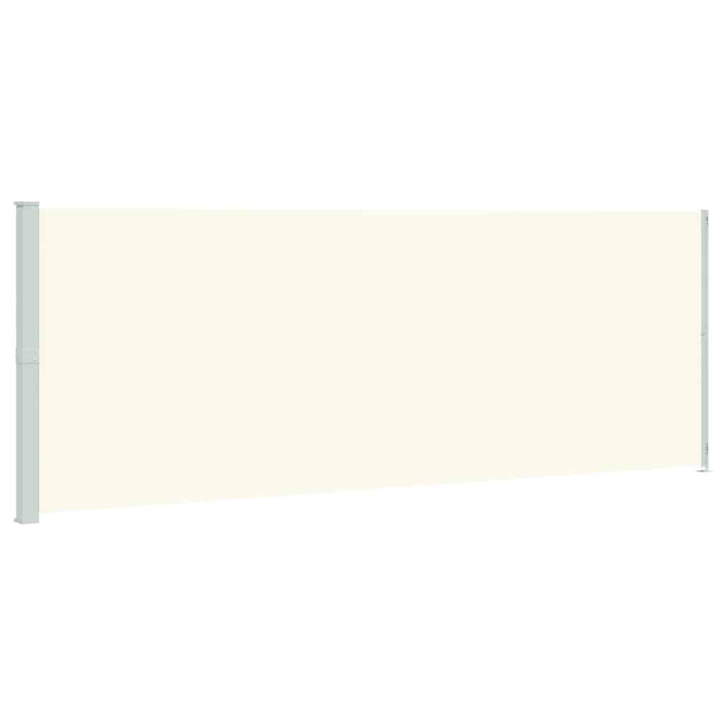Patio Retractable Side Awning 220x600 cm Cream