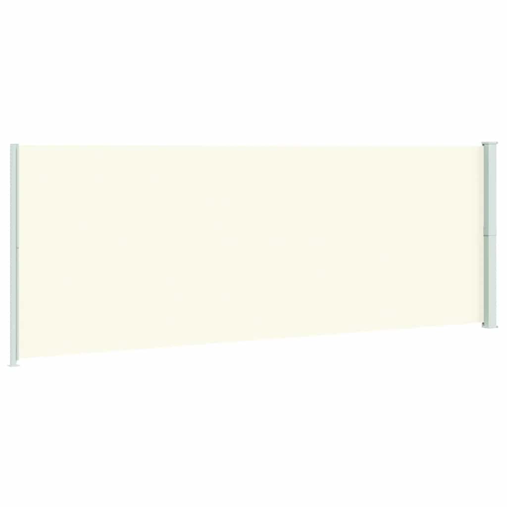 Patio Retractable Side Awning 220x600 cm Cream