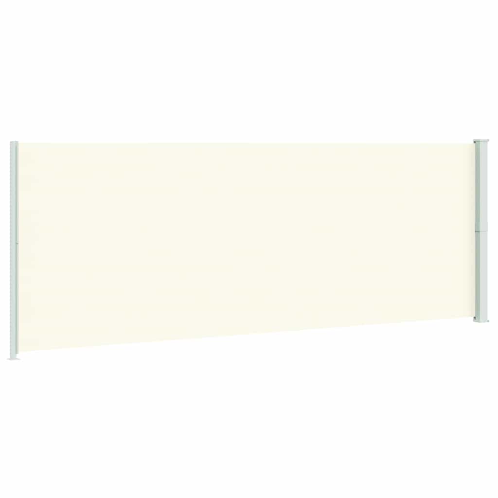 Patio Retractable Side Awning 220x600 cm Cream