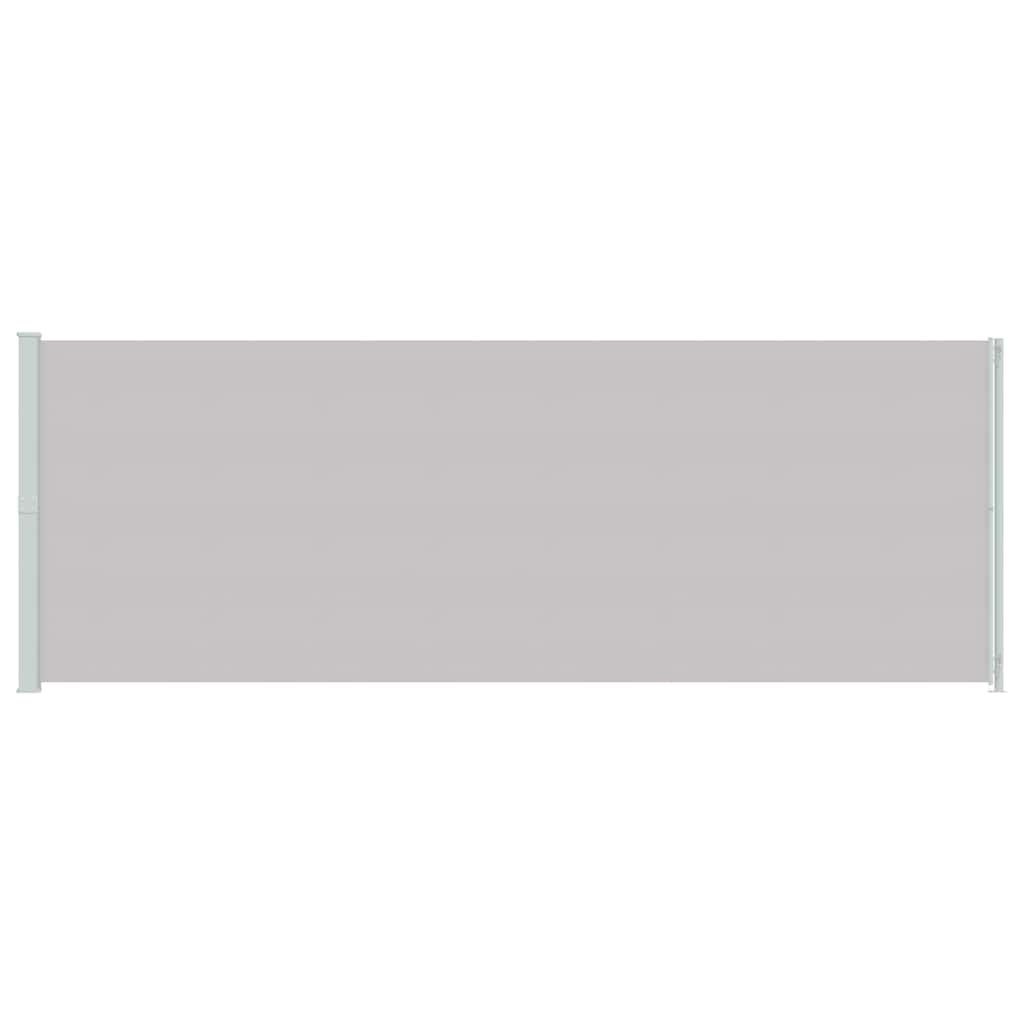 Patio Retractable Side Awning 220x600 cm Grey