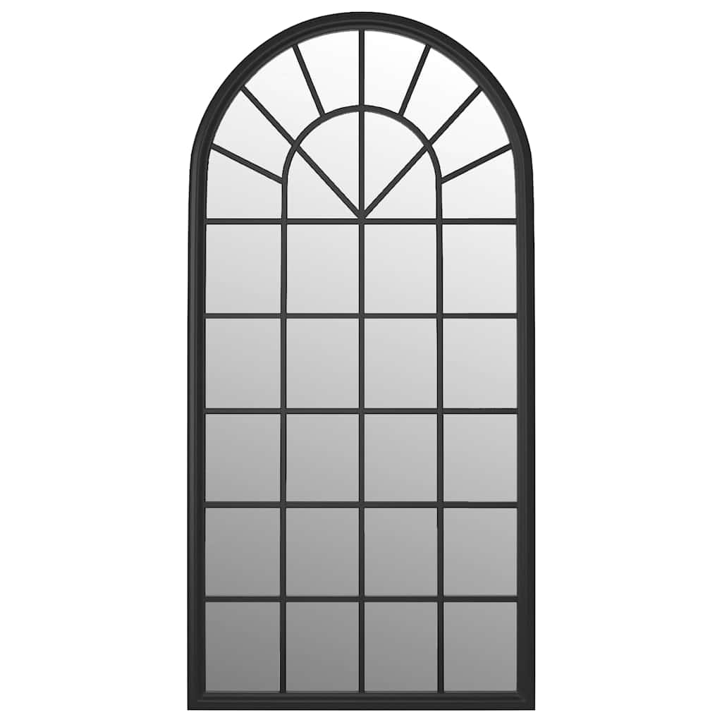 Mirror Black 90x45 cm Iron for Indoor Use