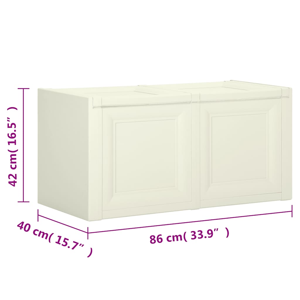 Cushion Box Vanilla Ice 86x40x42 cm 85 L