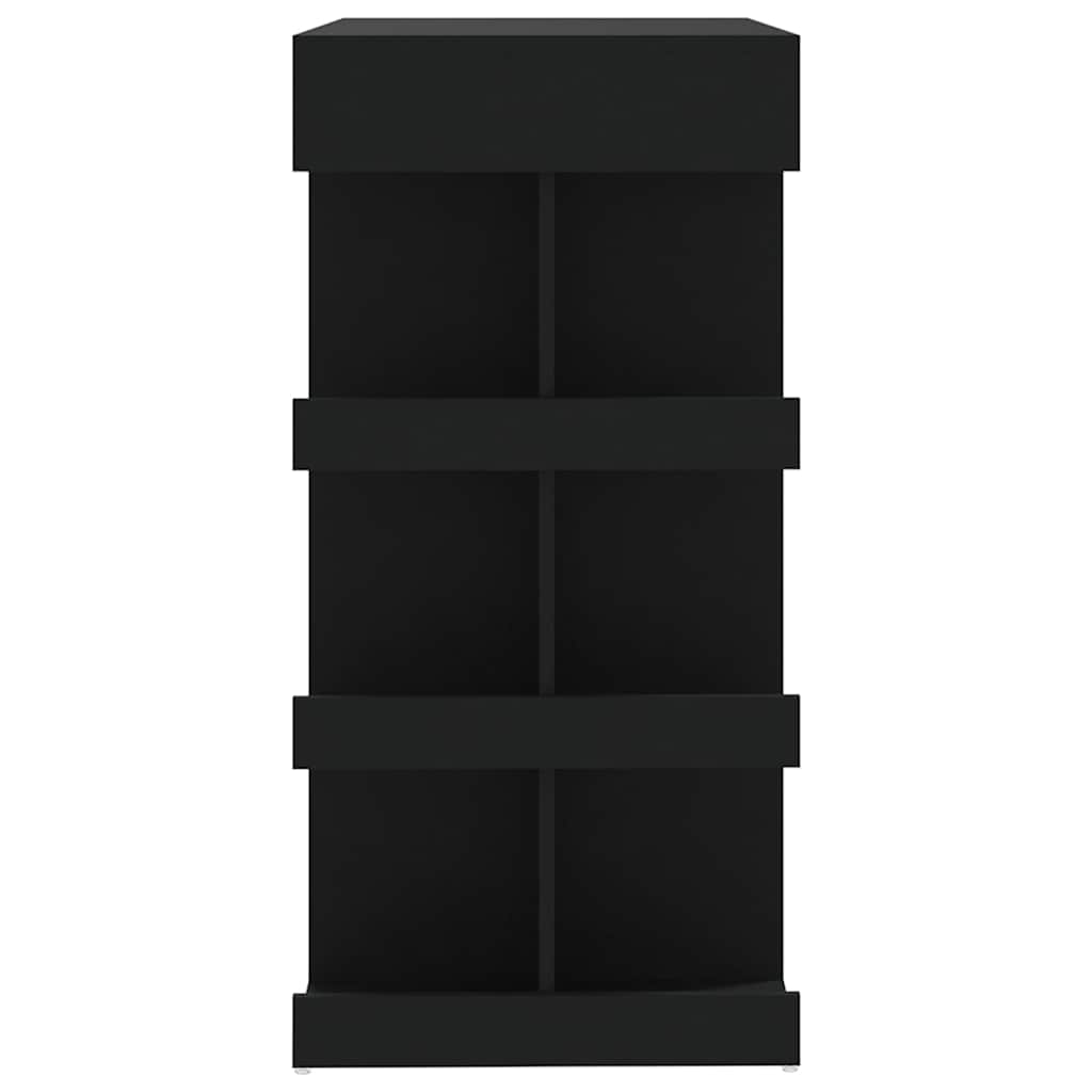 Bar Table with Storage Rack Black 100x50x101.5 cm