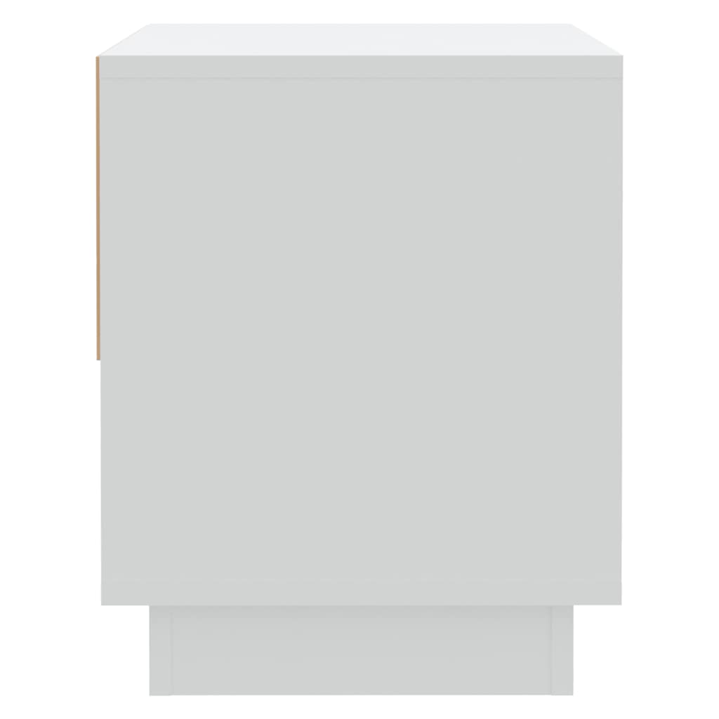 Bedside Cabinet White 45x34x44 cm Engineered Wood
