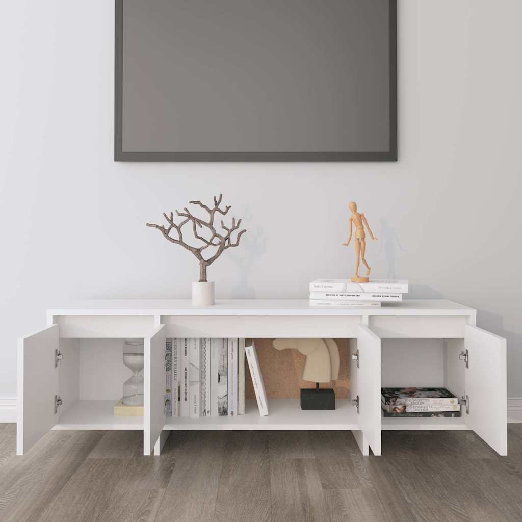 TV Cabinet White 120x30x40.5 cm Engineered Wood