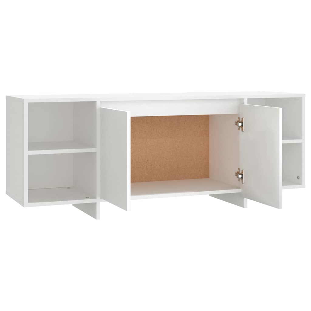 TV Cabinet White 130x35x50 cm Engineered Wood