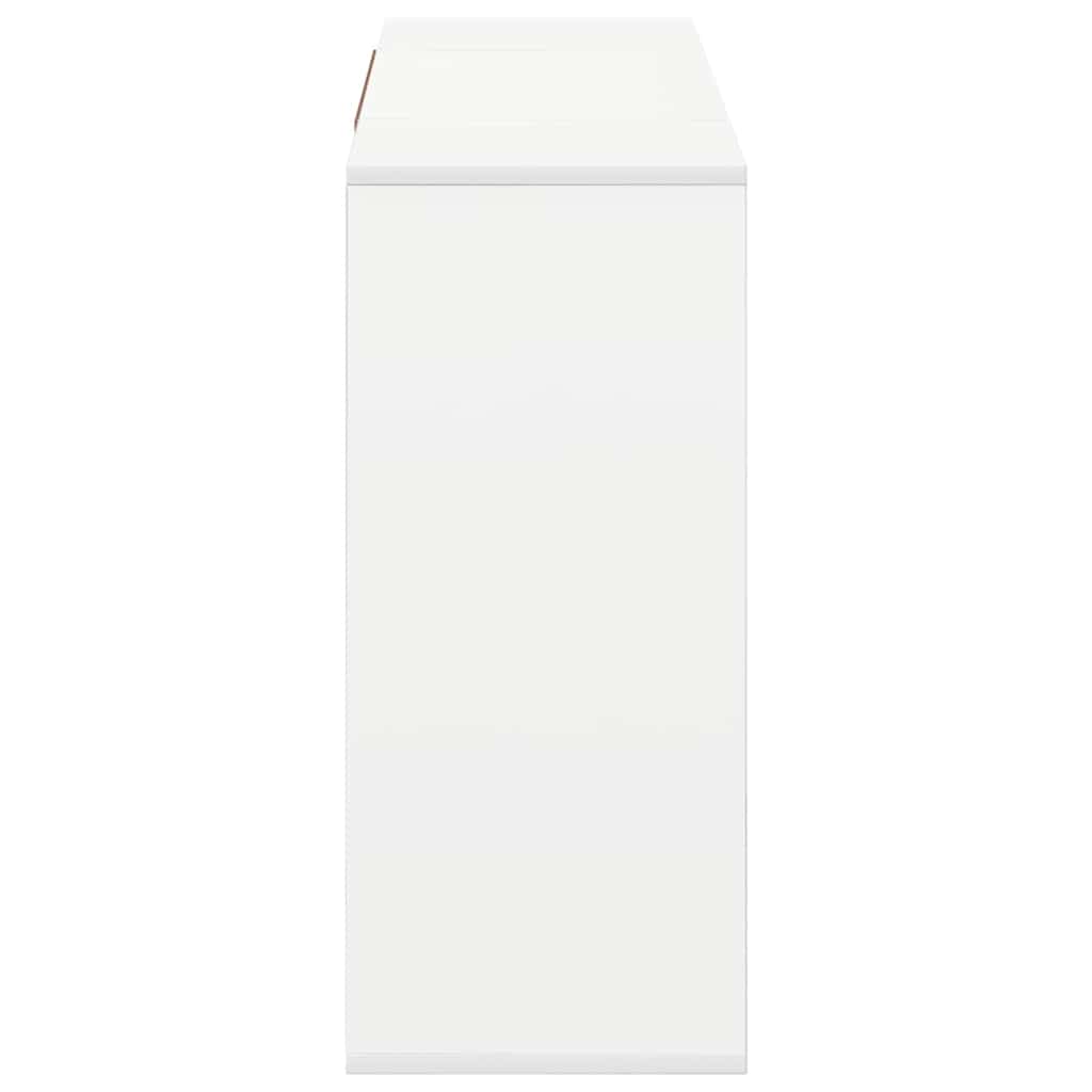 Sideboard White 120x30x75 cm Engineered Wood