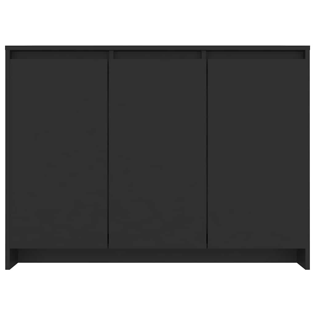Sideboard Black 102x33x75 cm Engineered Wood